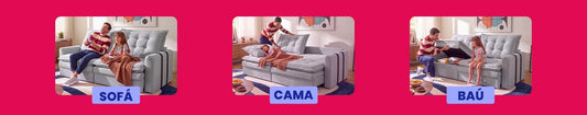 Sofá-cama e Baú