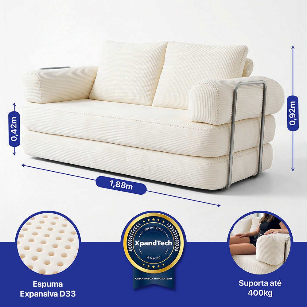 Sofá Cama SmartBox AirPress XpandTech a Vácuo Cama inBox