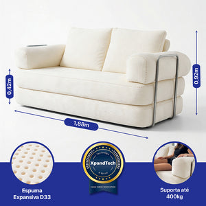 Sofá Cama SmartBox AirPress XpandTech a Vácuo Cama inBox