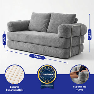 Sofá Cama SmartBox AirPress XpandTech a Vácuo Cama inBox