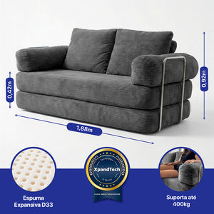 Sofá Cama SmartBox AirPress XpandTech a Vácuo Cama inBox