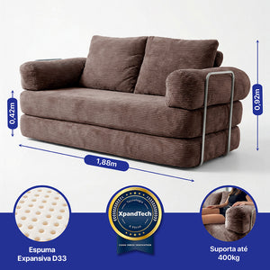 Sofá Cama SmartBox AirPress XpandTech a Vácuo Cama inBox