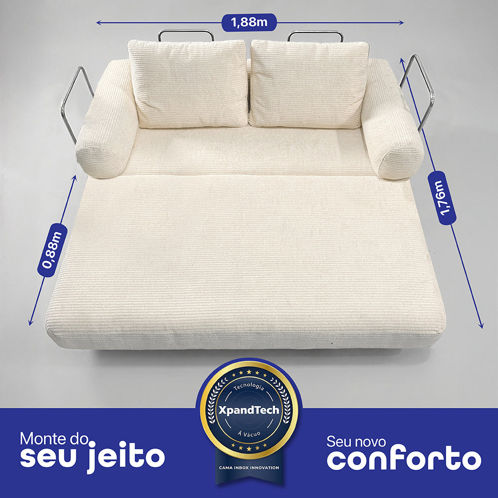 Sofá Cama SmartBox AirPress XpandTech a Vácuo Cama inBox