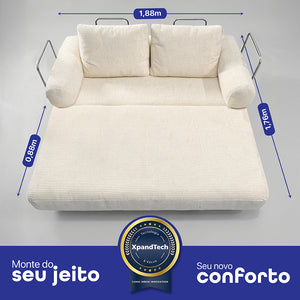 Sofá Cama SmartBox AirPress XpandTech a Vácuo Cama inBox