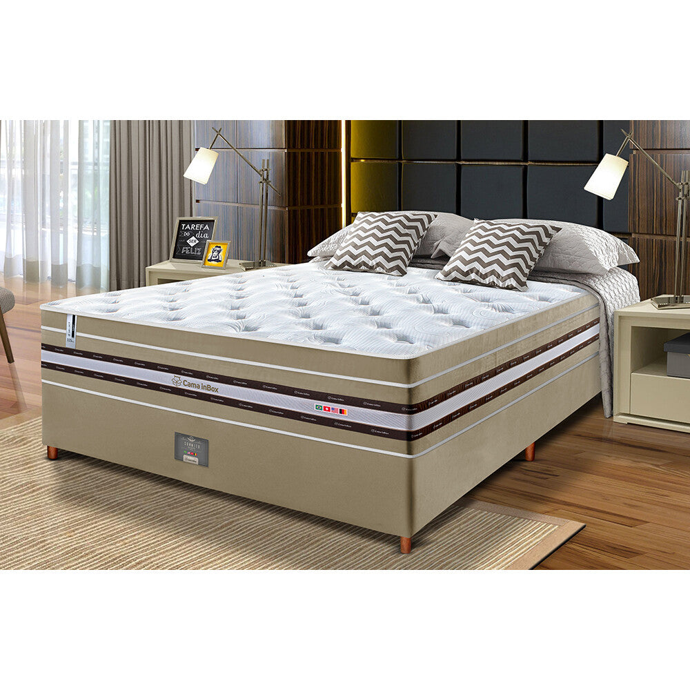 Conjunto Cama Box de Molas Ensacadas Cama inBox Select Euro Soft
