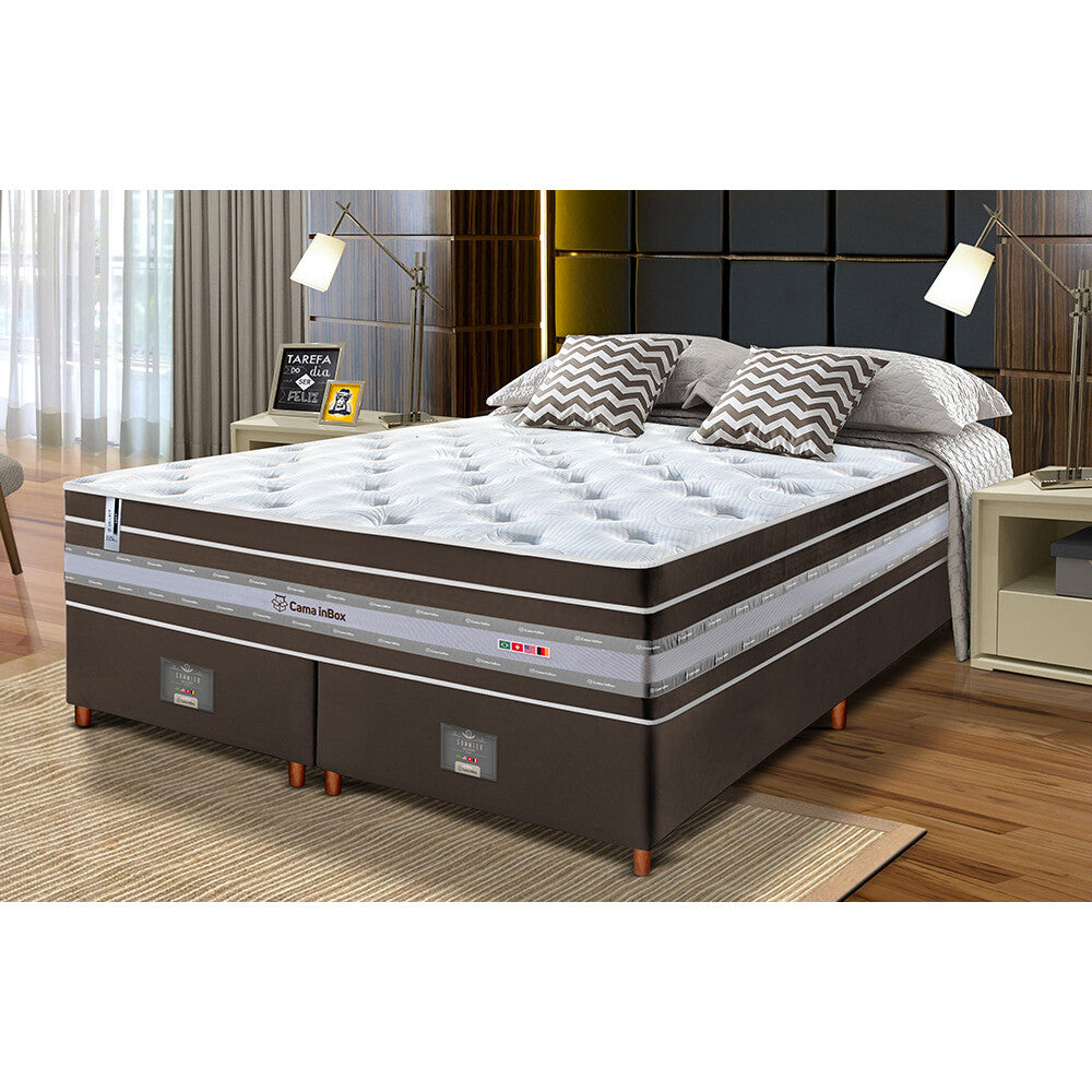 Conjunto Cama Box de Molas Ensacadas Cama inBox Select Euro Soft