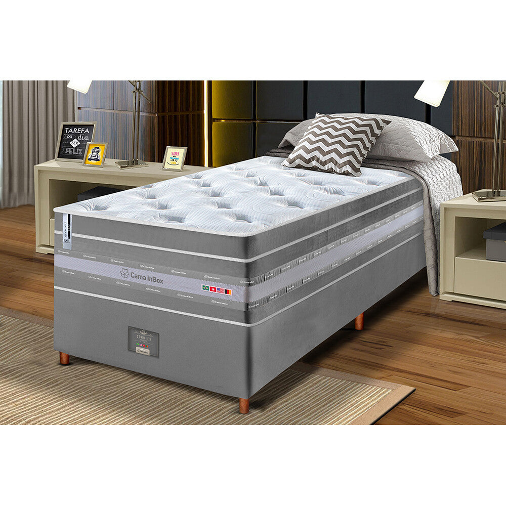 Conjunto Cama Box de Molas Ensacadas Cama inBox Select Euro Soft