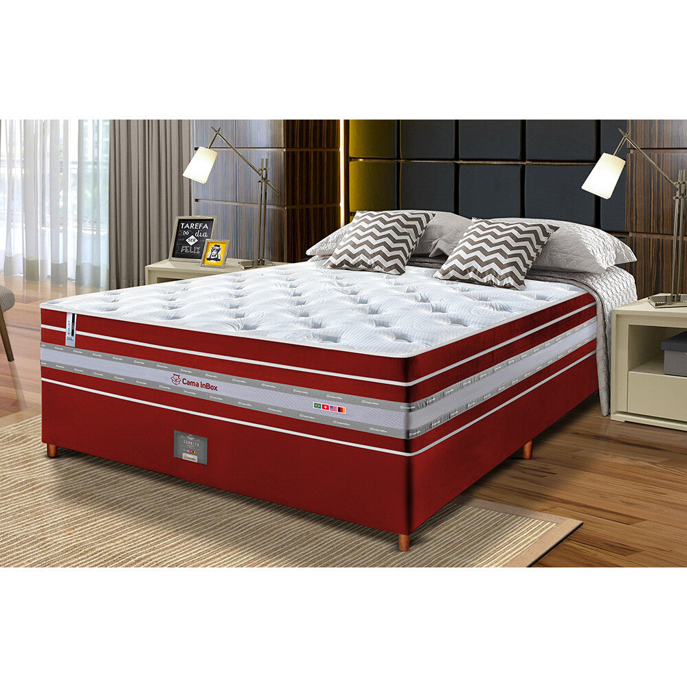 Conjunto Cama Box de Molas Ensacadas Cama inBox Select Euro Soft