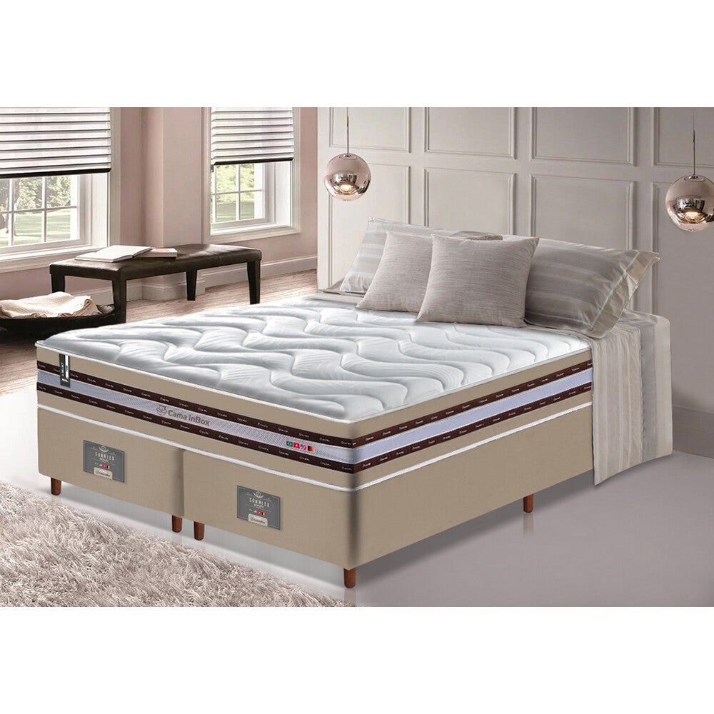 Conjunto Cama Box de Molas Ensacadas D33 Cama inBox Select Firme
