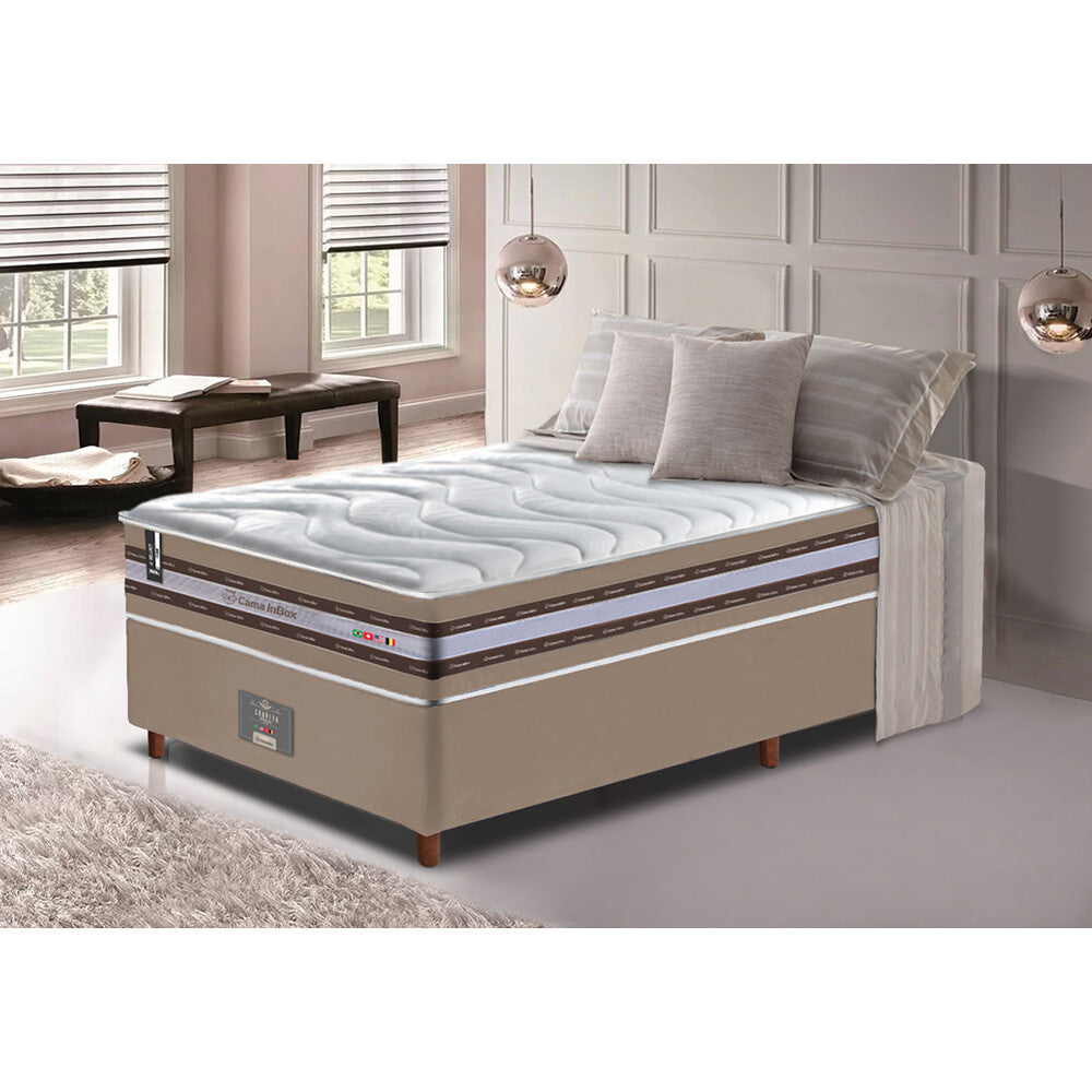 Conjunto Cama Box de Molas Ensacadas D33 Cama inBox Select Firme