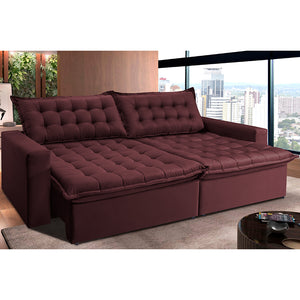0 - Sofá Retrátil Reclinável e Cama 2,15m Cama inBox Flex Suede V