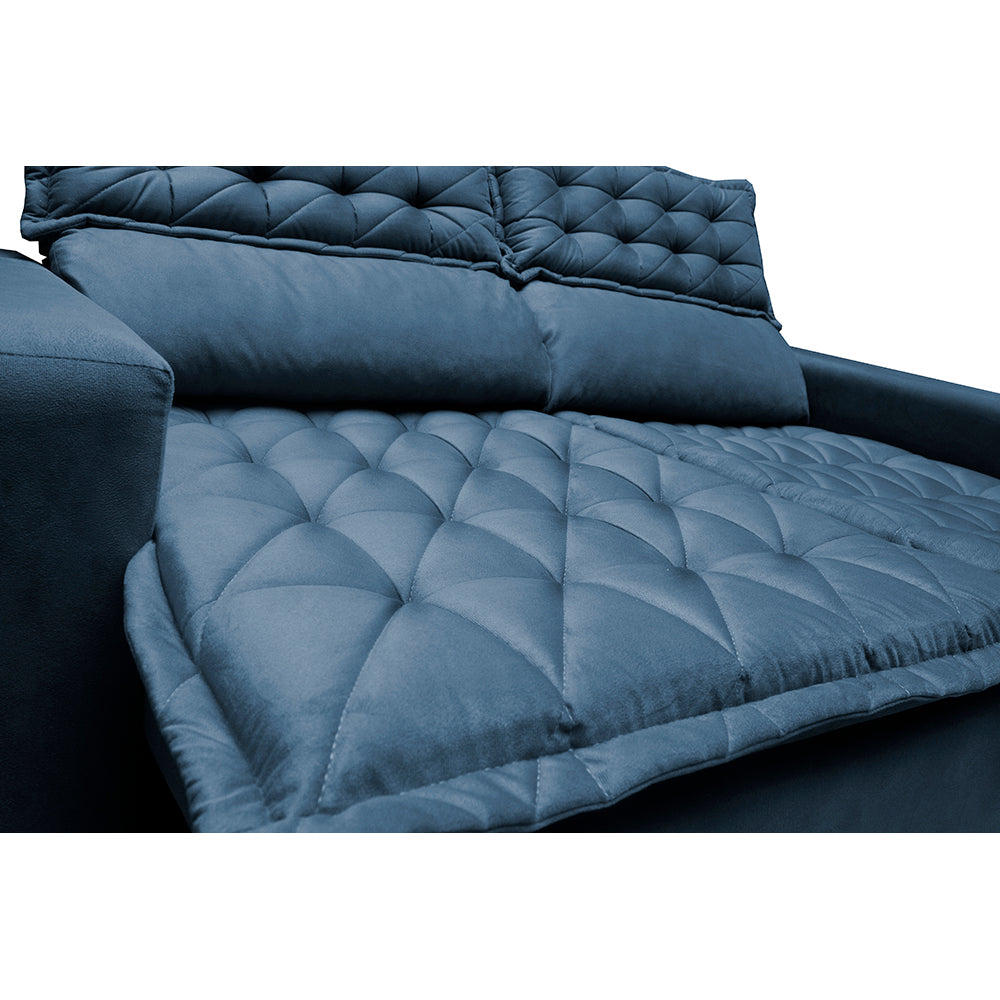 0 - Conjunto de Sofá 3 e 2 Lugares Retrátil e Reclinável Cama inB
