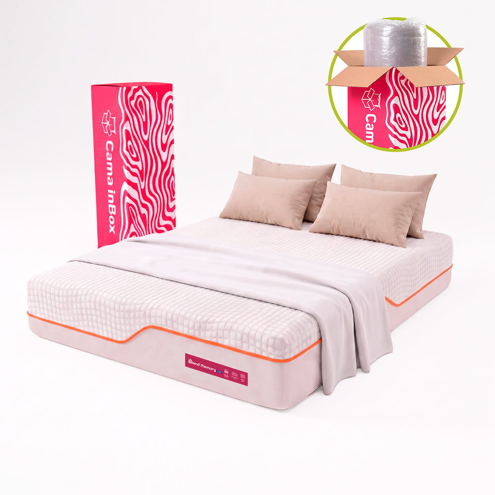 Colchão Blend Memory Fresh com Espuma Viscoelástico Cama inBox