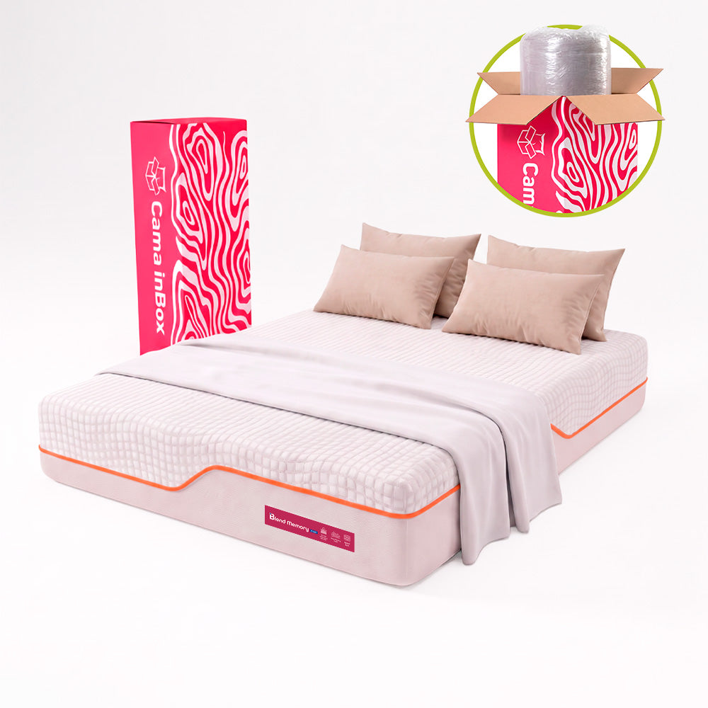 Colchão Blend Memory Fresh com Espuma Viscoelástico Cama inBox