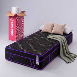 Colchão de Molas Ensacadas a Vácuo Purple Cama inBox