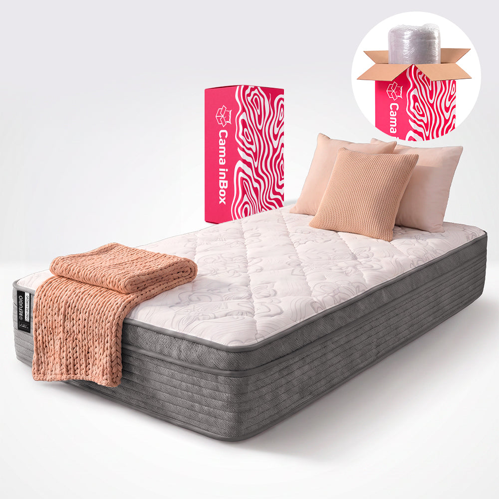 Colchão Refúgio Boost Tech de Molas Ensacadas Cama inBox