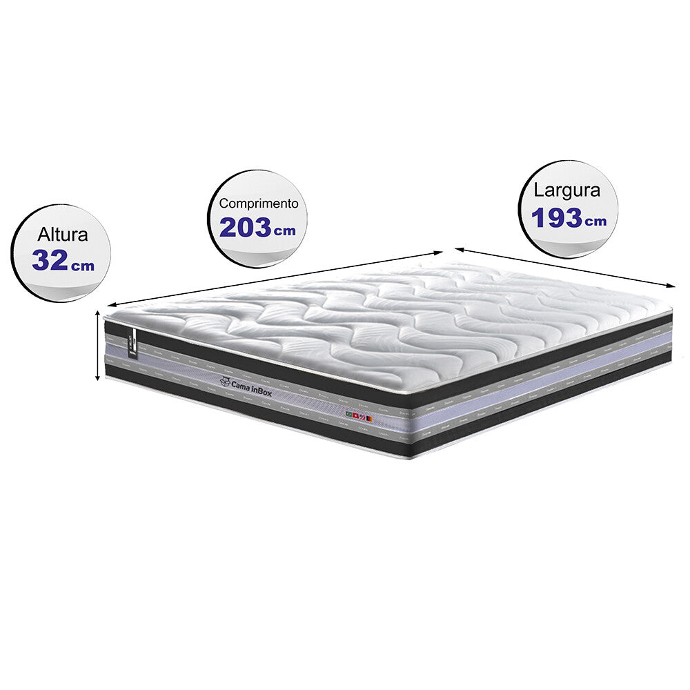 Colchão de Molas Ensacadas D33 Cama inBox Select Firme