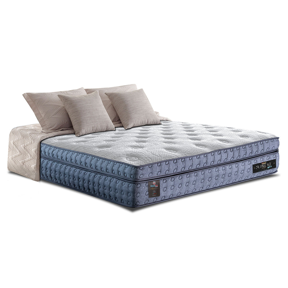Colchão de Molas Ensacadas Euro Pillow Cama inBox Supreme Confort Gel Living