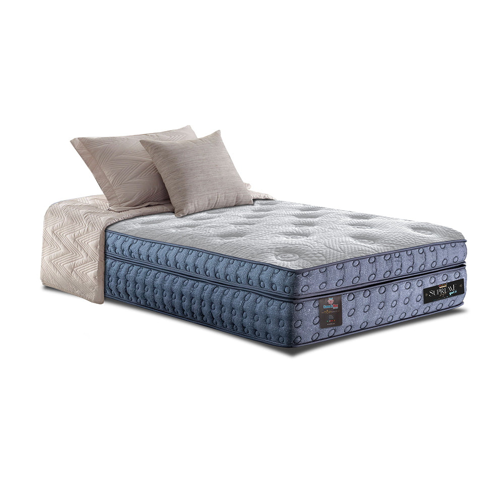 Colchão de Molas Ensacadas Euro Pillow Cama inBox Supreme Confort Gel Living