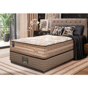 Cama Box Colchão Pillow In + Box Duo Linem de Molas Ensacadas Cama inBox