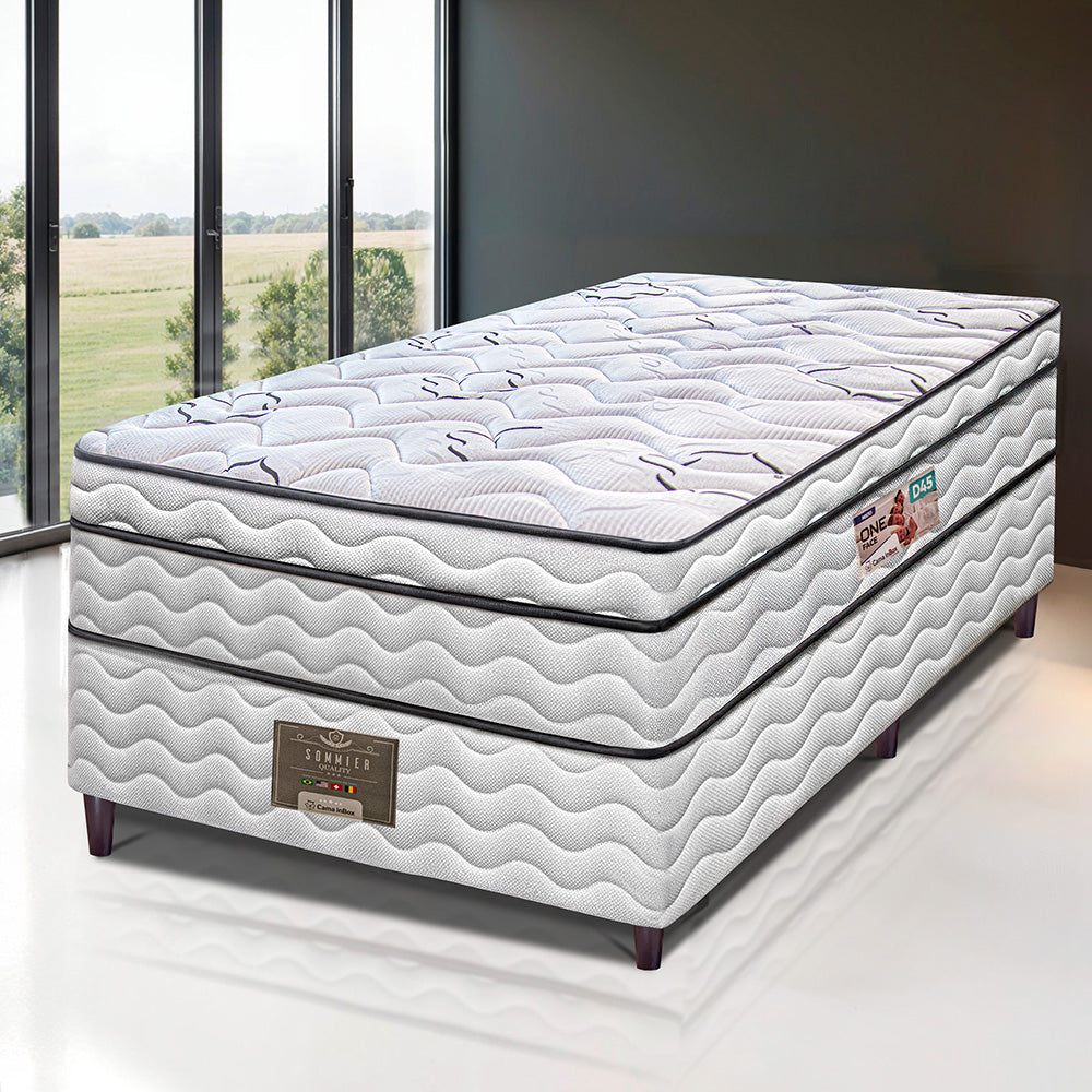 Cama Box Moderne One Face Espuma D45 Branco Cama inBox
