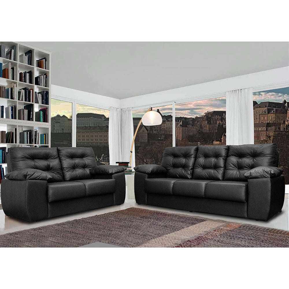 Conjunto Sofá Luxemburgo 3 E 2 Lugares Courino