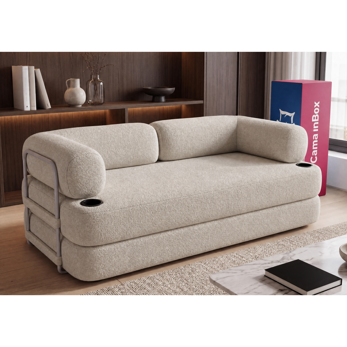 Sofá Cama Orbe Xpand Tech Cama inBox
