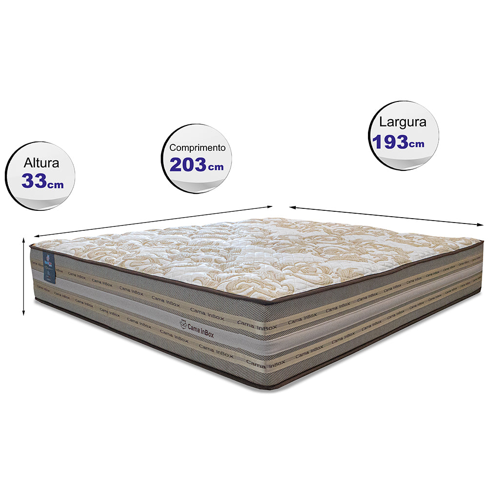 Colchão Duo Linem de Molas Ensacadas Pillow In Cama inBox