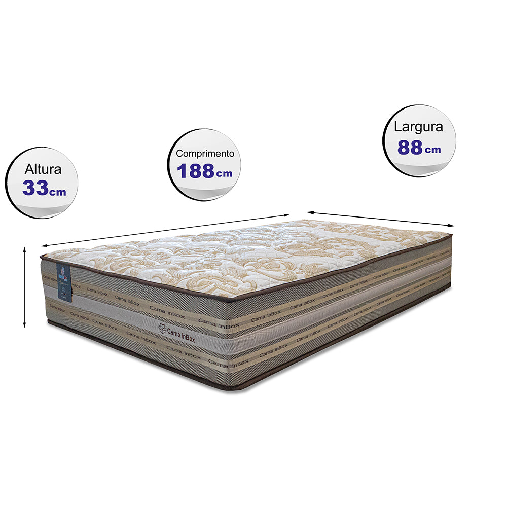 Colchão Duo Linem de Molas Ensacadas Pillow In Cama inBox