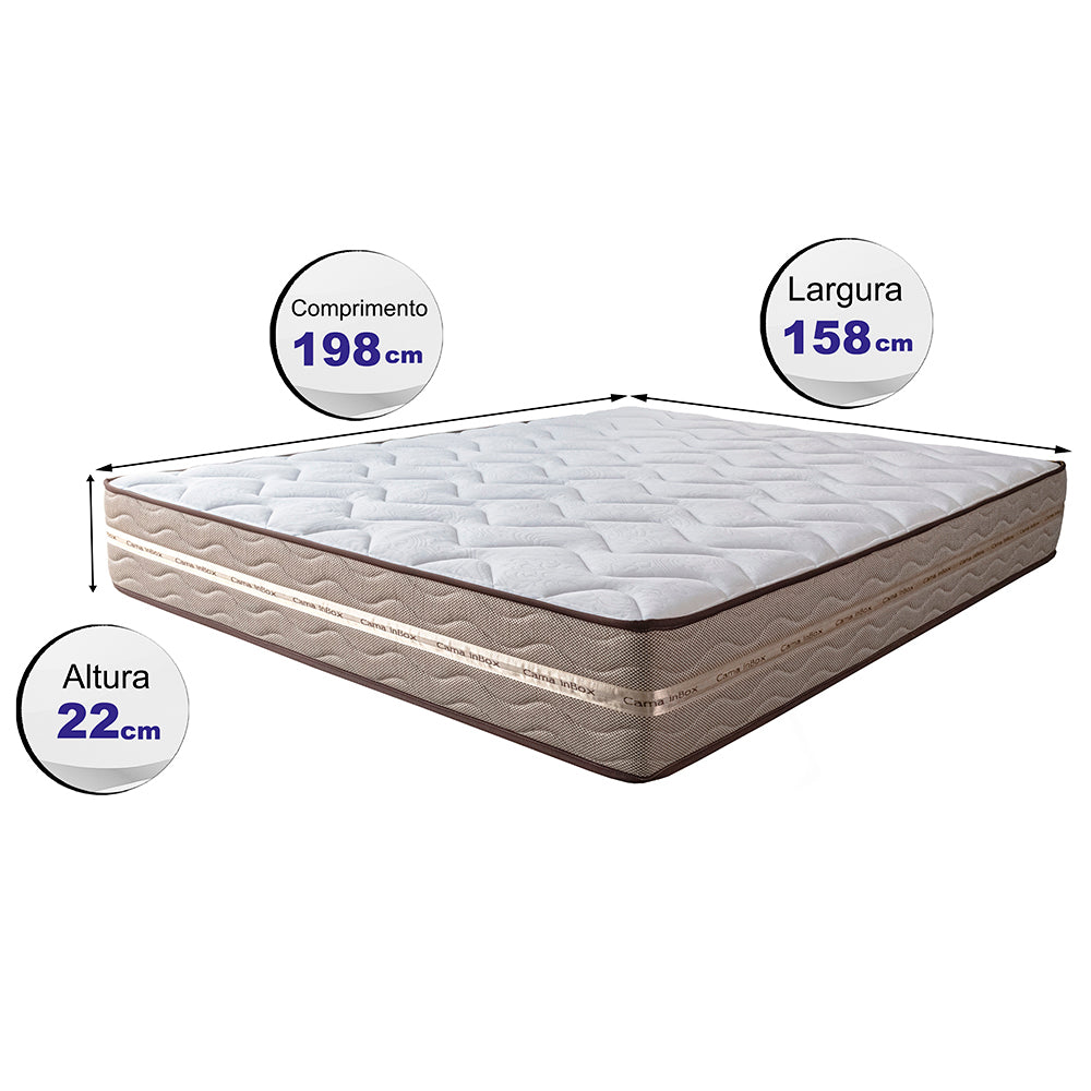 Colchão de Molas Ensacadas Cama inBox Smart Gold