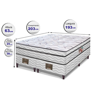 Cama Box Moderne One Face Espuma D45 Branco Cama inBox