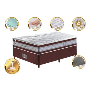 Conjunto Cama Box de Molas Ensacadas D33 Cama inBox Select Firme