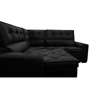 0 - Sofá de Canto Retrátil, Reclinável, Molas Cama inBox Austin 2