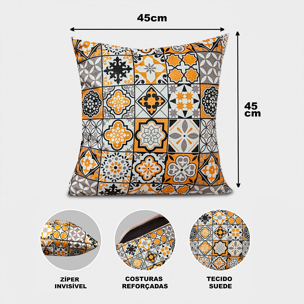 Almofadas Kit Plumie de 45x45cm 2 Uni Estampadas Bagdade Cama inBox