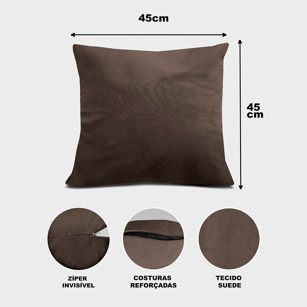 Almofadas Kit Plumie de 45x45cm 2 Uni Velusoft Cama inBox