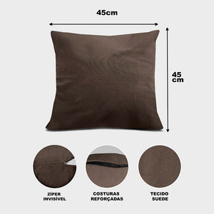 Almofadas Kit Plumie de 45x45cm 2 Uni Velusoft Cama inBox