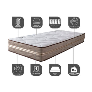 Colchão de Molas Ensacadas Cama inBox Smart Gold