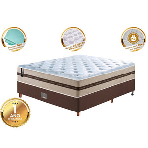 Conjunto Cama Box Com Molas Ensacadas Cama inBox Select Basic