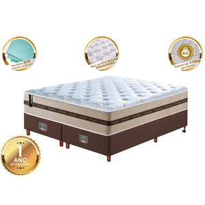 Conjunto Cama Box Com Molas Ensacadas Cama inBox Select Basic