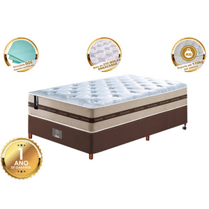 Conjunto Cama Box Com Molas Ensacadas Cama inBox Select Basic