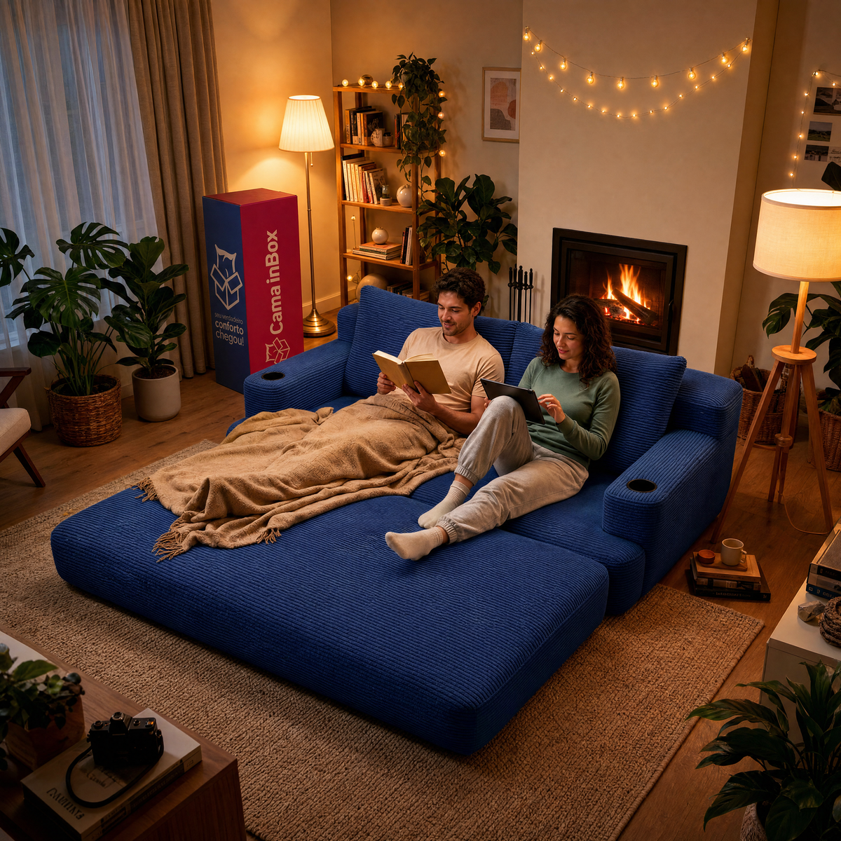Sofá Cama Nami Xpand Tech a Vácuo