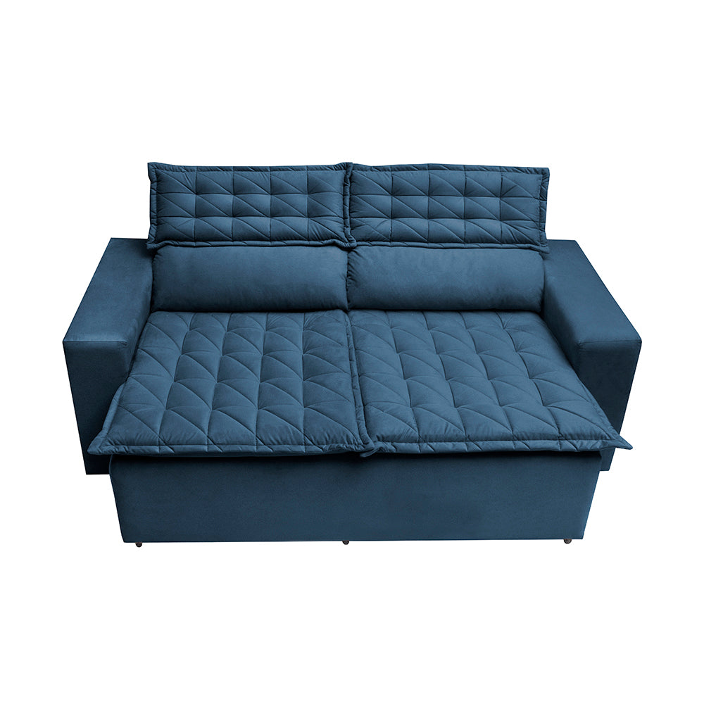 0 - Conjunto de Sofá 3 e 2 Lugares Retrátil e Reclinável Cama inB