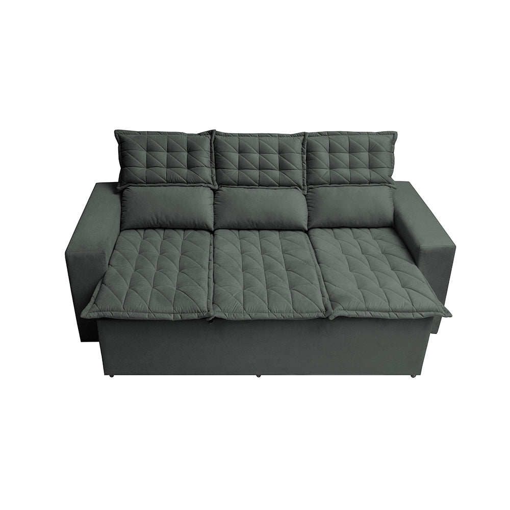 0 - Sofá 3 Lugares Retrátil e Reclinável Cama inBox Slim 2,00m Ve