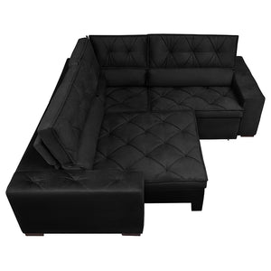 0 - Sofá de Canto Retrátil, Reclinável, Molas Cama inBox Austin 2