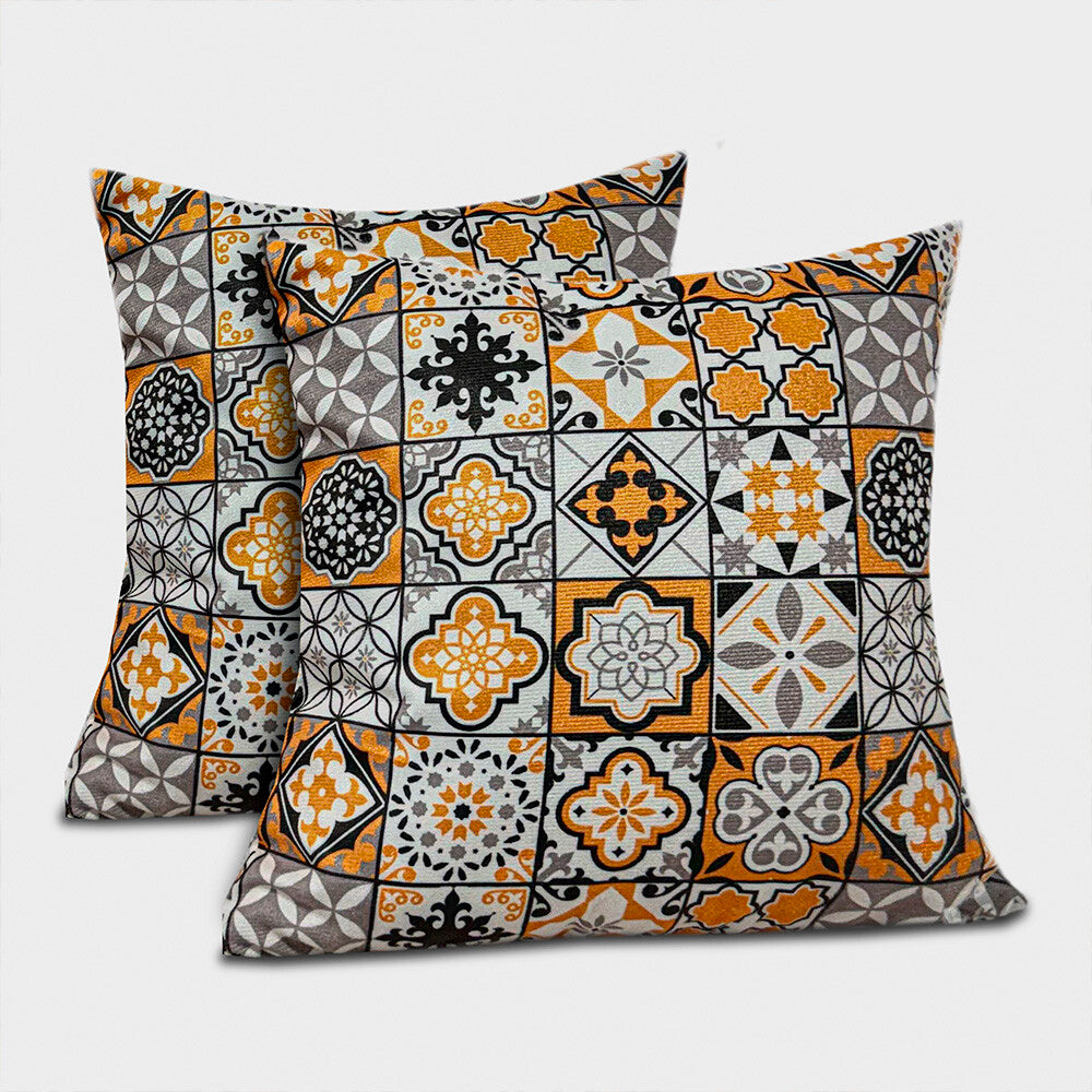 Almofadas Kit Plumie de 45x45cm 2 Uni Estampadas Bagdade Cama inBox