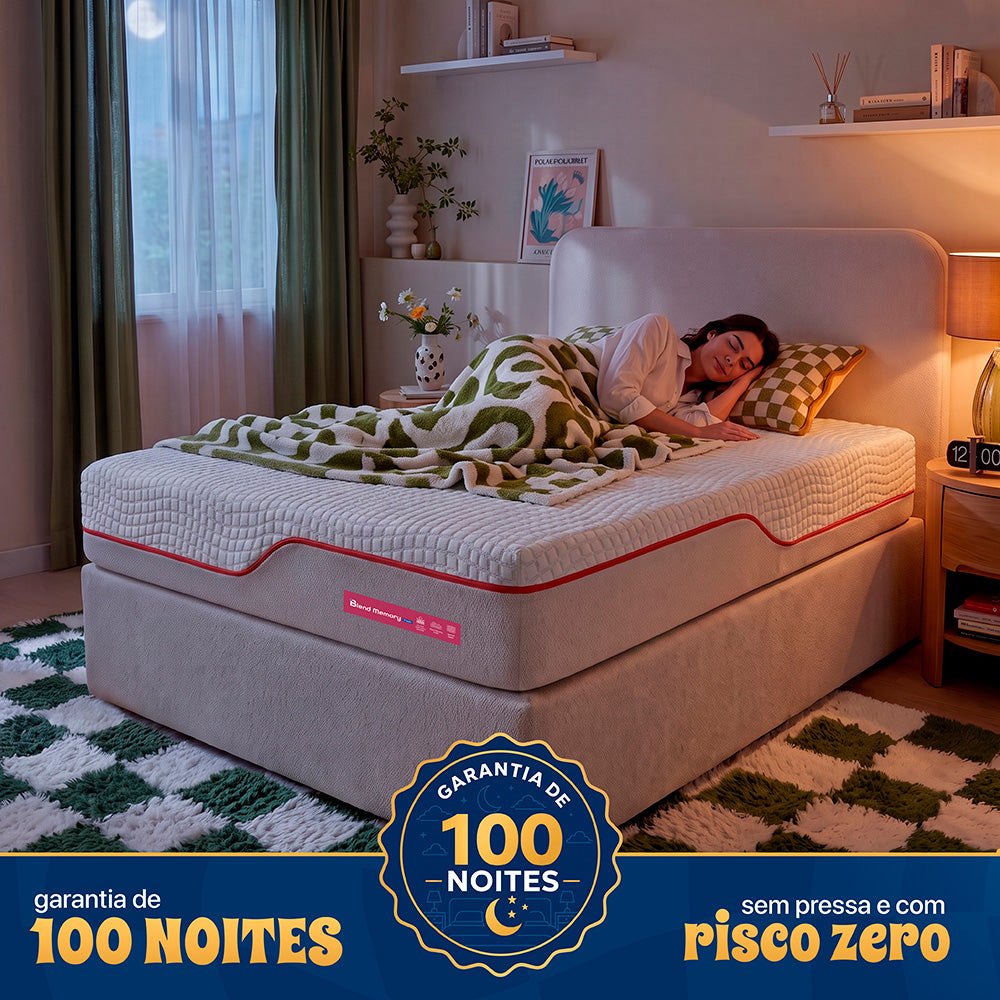 Colchão Blend Memory Fresh com Espuma Viscoelástico Cama inBox
