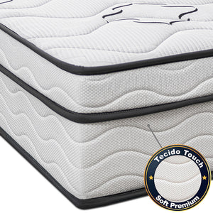 Colchão Moderne One Face Espuma D45 Branco Cama inBox