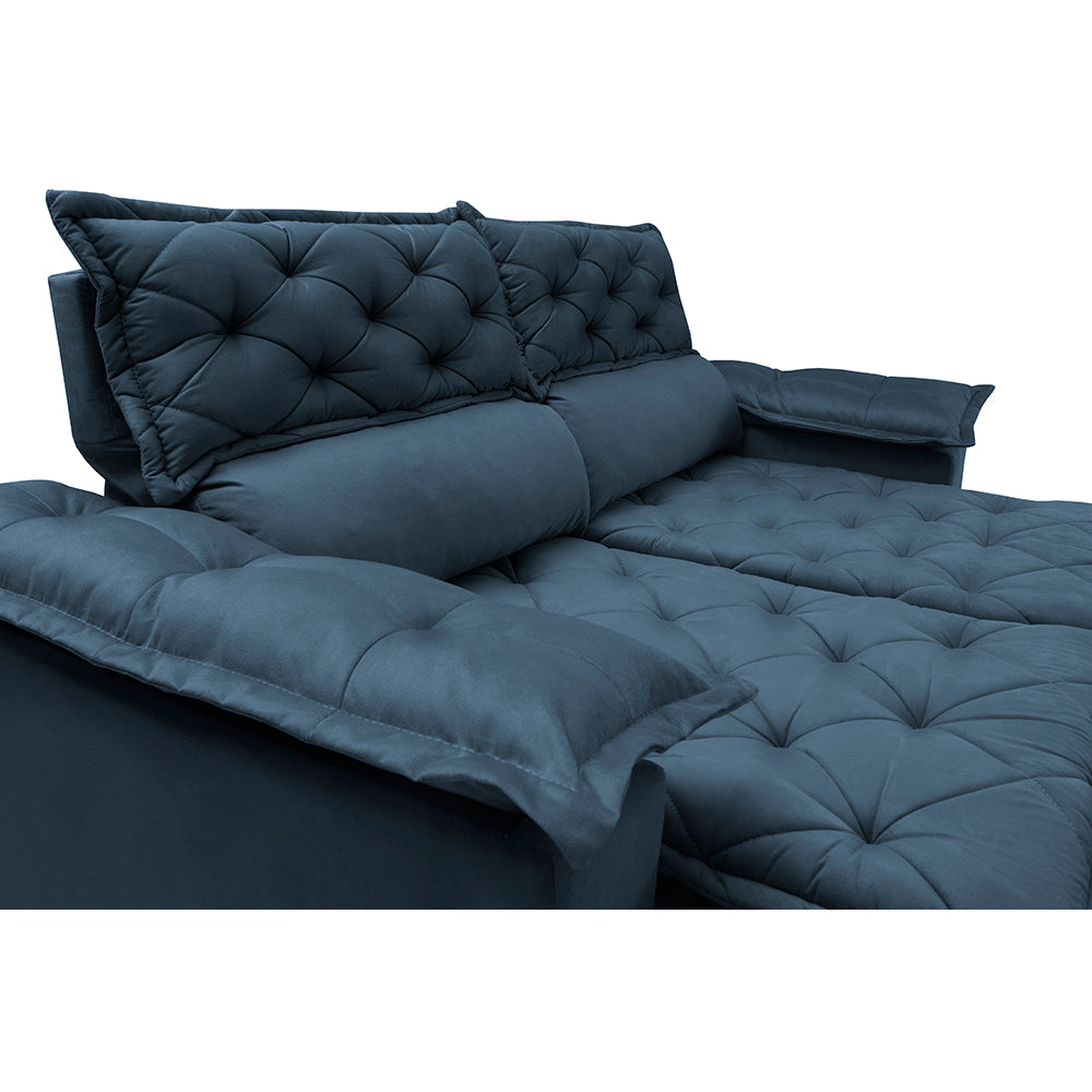 Conjunto de Sofá 3 e 2 Lugares Retrátil e Reclinável Cama inBox Compact