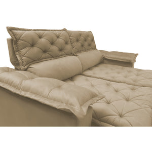 Conjunto de Sofá 3 e 2 Lugares Retrátil e Reclinável Cama inBox Compact