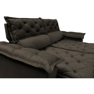 Conjunto de Sofá 3 e 2 Lugares Retrátil e Reclinável Cama inBox Compact